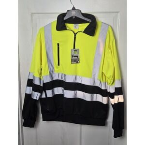 Forester Hi Visibility Sweatshirt NWT size XL yellow reflective class 2